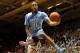 DURHAM, NC - MARCH 03: John Henson #31 of the North Carolina Tar Heels jumps over Miles Plumlee #21 of the Duke Blue Devils as he drives to the basket during their game at Cameron Indoor Stadium on March 3, 2012 in Durham, North Carolina. (Photo by Streeter Lecka/Getty Images)