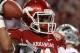 ARLINGTON, TX - JANUARY 06: Jarius Wright #4 of the Arkansas Razorbacks celebrates a touchdown pass reception against the Kansas State Wildcats during the Cotton Bowl at Cowboys Stadium on January 6, 2012 in Arlington, Texas. (Photo by Ronald Martinez/Getty Images)
