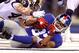 Domenik Hixon (87) makes an impressive TD grab in front of former Giant, Craig Dahl (43). Hixon would tear his right ACL for the second time in two years on this play.