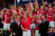 CARDIFF, WALES - MARCH 17: Wales captain Sam Warburton lifts the Six Nations trophy after his team win the match and the Grand Slam during the RBS Six Nations Championship match between Wales and France at the Millennium Stadium on March 17, 2012 in Cardiff, Wales. (Photo by Stu Forster/Getty Images)