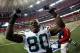 ATLANTA, GA - JANUARY 15: Donald Driver #80 of the Green Bay Packers celebrates as he walks off the field after the Packers own 48-21 against the Atlanta Falcons during their 2011 NFC divisional playoff game at Georgia Dome on January 15, 2011 in Atlanta, Georgia. (Photo by Chris Graythen/Getty Images)
