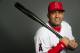 TEMPE, AZ - FEBRUARY 21: Kendry Morales #8 of the Los Angeles Angels of Anaheim poses during their photo day at Tempe Diablo Stadium on February 21, 2011 in Tempe, Arizona. (Photo by Rob Tringali/Getty Images)