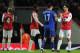 LONDON, ENGLAND - DECEMBER 10: Tim Cahill of Everton shakes hands with Mikel Arteta of Arsenal at the final whistle during the Barclays Premier League match between Arsenal and Everton at Emirates Stadium on December 10, 2011 in London, England. (Photo by Michael Regan/Getty Images)