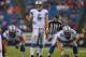ORCHARD PARK, NY - SEPTEMBER 01: Drew Stanton #5 of the Detroit Lions plays against the Buffalo Bills at Ralph Wilson Stadium on September 1, 2011 in Orchard Park, New York. Detroit won 16-6. (Photo by Rick Stewart/Getty Images)