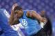 INDIANAPOLIS, IN - FEBRUARY 27: Defensive lineman Devon Still of Penn State takes part in a drill during the 2012 NFL Combine at Lucas Oil Stadium on February 27, 2012 in Indianapolis, Indiana. (Photo by Joe Robbins/Getty Images)