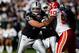 OAKLAND, CA - OCTOBER 21: Guard Cooper Carlisle #66 of the Oakland Raiders tries to hold off defensive tackle Turk McBride #90 of the Kansas City Chiefs at McAfee Coliseum on October 21, 2007 in Oakland, California. Kansas City won 12-10. (Photo by Allen Kee/Getty Images)