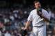 NEW YORK, NY - APRIL 03: Joba Chamberlain #62 of the New York Yankees reacts walking back to the dugout in the ninth inning against the Detroit Tigers at Yankee Stadium on April 3, 2011 in the Bronx borough of New York City. (Photo by Nick Laham/Getty Images)
