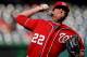 WASHINGTON, DC - SEPTEMBER 4: Drew Storen #22 of the Washington Nationals works the eighth inning against the New York Mets at Nationals Park on September 4, 2011 in Washington, DC. The New York Mets won, 6-3. (Photo by Patrick Smith/Getty Images)