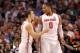 BOSTON, MA - MARCH 22: Aaron Craft #4 and Jared Sullinger #0 of the Ohio State Buckeyes talk against the Cincinnati Bearcats during their 2012 NCAA Men's Basketball East Regional Semifinal game at TD Garden on March 22, 2012 in Boston, Massachusetts. (Photo by Jim Rogash/Getty Images)