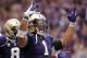 SEATTLE, WA - SEPTEMBER 24: Chris Polk #1 of the Washington Huskies celebrates a 31-23 lead over the California Golden Bears in the last minute of the game at Husky Stadium on September 24, 2011 in Seattle, Washington. (Photo by Harry How/Getty Images)