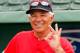 Bobby Valentine signals that the pizza is coming along just fine.