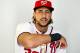 VIERA, FL - FEBRUARY 28: Michael Morse #38 of the Washington Nationals poses during photo day at Space Coast Stadium on February 28, 2012 in Viera, Florida. (Photo by Mike Ehrmann/Getty Images)