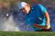 ORLANDO, FL - MARCH 25: Ernie Els of South Africa plays his third shot from the bunker at the par 3, 17th hole as he just failed to make the Masters tournament by finishing in the top 3 during the final round of the 2012 Arnold Palmer Invitational presented by MasterCard at Bay Hill Club and Lodge on March 25, 2012 in Orlando, Florida. (Photo by David Cannon/Getty Images)