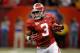NEW ORLEANS, LA - JANUARY 09: Trent Richardson #3 of the Alabama Crimson Tide runs with the ball against the Louisiana State University Tigers during the 2012 Allstate BCS National Championship Game at Mercedes-Benz Superdome on January 9, 2012 in New Orleans, Louisiana. (Photo by Chris Graythen/Getty Images)