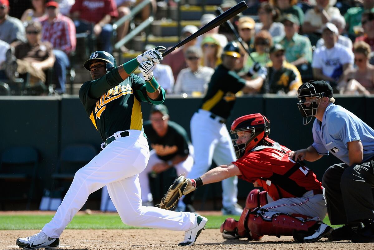 Yoenis Cespedes Oakland Athletics CF Has His Moments in MLB Debut