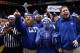LEXINGTON, KY - DECEMBER 3: Kentucky Wildcats fans cheer during the game against the North Carolina Tar Heels at Rupp Arena on December 3, 2011 in Lexington, Kentucky. Kentucky won 73-72. (Photo by Joe Robbins/Getty Images)