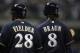 Milwaukee Brewers slugger Ryan Braun with former teammate Prince Fielder