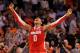 BOSTON, MA - MARCH 24: Jared Sullinger #0 of the Ohio State Buckeyes celebrates after defeating the Syracuse Orange during the 2012 NCAA Men's Basketball East Regional Final at TD Garden on March 24, 2012 in Boston, Massachusetts. (Photo by Jim Rogash/Getty Images)