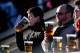 NEWCASTLE UPON TYNE, ENGLAND - FEBRUARY 18: Falcons fans enjoy the sunshine and beer during the Aviva Premiership match between Newcastle Falcons and London Irish at Kingston Park on February 18, 2012 in Newcastle upon Tyne, England. (Photo by Stu Forster/Getty Images)