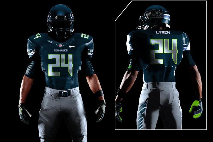 Nike Unveils New Seattle Seahawks Football Uniforms
