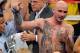 LAS VEGAS, NV - MAY 07: Kelly Pavlik celebrates after defeating Alfonso Lopez by majority decision in the super middleweight fight at MGM Grand Garden Arena on May 7, 2011 in Las Vegas, Nevada. (Photo by Ethan Miller/Getty Images)