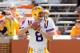 KNOXVILLE, TN - OCTOBER 15: Zach Mettenberger #8 of the LSU Tigers against the Tennessee Volunteers at Neyland Stadium on October 15, 2011 in Knoxville, Tennessee. (Photo by Kevin C. Cox/Getty Images)
