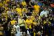 OMAHA, NE - MARCH 16: Fans of the Missouri Tigers support their school against the Norfolk State Spartans during the second round of the 2012 NCAA Men's Basketball Tournament at CenturyLink Center on March 16, 2012 in Omaha, Nebraska. (Photo by Eric Francis/Getty Images)