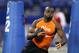 INDIANAPOLIS, IN - FEBRUARY 26: Running back Terrance Ganaway of Baylor runs through a drill during the 2012 NFL Combine at Lucas Oil Stadium on February 26, 2012 in Indianapolis, Indiana. (Photo by Joe Robbins/Getty Images)