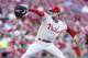 CINCINNATI, OH - AUGUST 29: Cole Hamels #35 of the Philadelphia Phillies pitches against the Cincinnati Reds at Great American Ball Park on August 29, 2011 in Cincinnati, Ohio. (Photo by Joe Robbins/Getty Images)