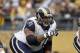 PITTSBURGH, PA - DECEMBER 24: Jason Brown #60 of the St. Louis Rams blocks against the Pittsburgh Steelers during the game on December 24, 2011 at Heinz Field in Pittsburgh, Pennsylvania. The Steelers won 27-0. (Photo by Justin K. Aller/Getty Images)