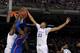 Anthony Davis blocks Kansas State's shot