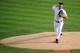 DETROIT, MI - OCTOBER 13: Justin Verlander #35 of the Detroit Tigers throws a pitch against the Texas Rangers in Game Five of the American League Championship Series at Comerica Park on October 13, 2011 in Detroit, Michigan. (Photo by Kevork Djansezian/Getty Images)