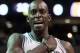 BOSTON, MA - JANUARY 06: Kevin Garnett #5 of the Boston Celtics gets himself and the crowd going before the game against the Indiana Pacers on January 6, 2012 at TD Garden in Boston, Massachusetts. NOTE TO USER: User expressly acknowledges and agrees that, by downloading and or using this photograph, User is consenting to the terms and conditions of the Getty Images License Agreement. (Photo by Elsa/Getty Images)