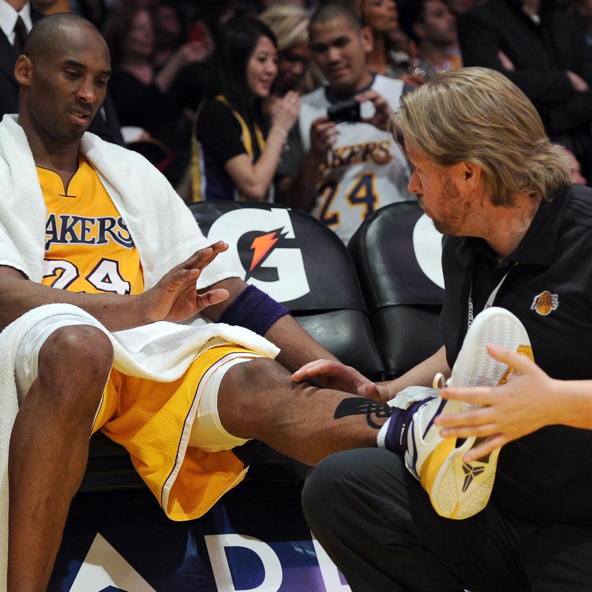 Kobe Bryant Injury: Updates on Lakers Star's Shin Injury | Bleacher Report | Latest ...