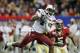 ATLANTA, GA - DECEMBER 31: Alshon Jeffery #1 of the South Carolina Gamecocks pulls in this reception against Greg Reid #5 of the Florida State Seminoles during the 2010 Chick-fil-A Bowl at Georgia Dome on December 31, 2010 in Atlanta, Georgia. (Photo by Kevin C. Cox/Getty Images)