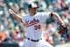 Jason Hammel didn't allow a hit until the eight inning of Sunday's 3-1 victory over Minnesota.