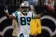 NEW ORLEANS, LA - JANUARY 01: Steve Smith #89 of the Carolina Panthers celebrates after scoring a touchdown during the game against the New Orleans Saints at the Mercedes-Benz Superdome on January 1, 2012 in New Orleans, Louisiana. (Photo by Chris Graythen/Getty Images)