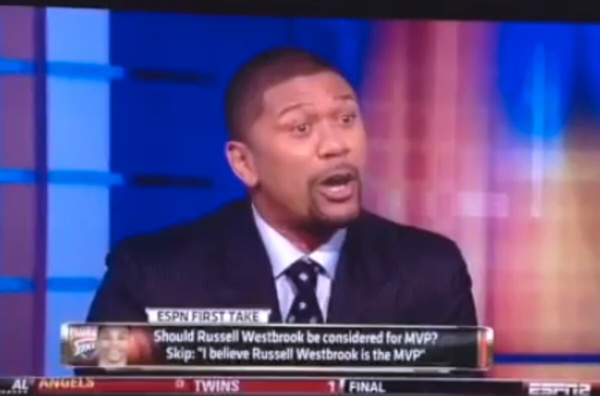 Skip Bayless Video: Watch Jalen Rose Call out ESPN Shock Jock on Claims