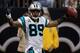 NEW ORLEANS, LA - JANUARY 01: Steve Smith #89 of the Carolina Panthers celebrates after scoring a touchdown during the game against the New Orleans Saints at the Mercedes-Benz Superdome on January 1, 2012 in New Orleans, Louisiana. (Photo by Chris Graythen/Getty Images)