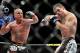 LAS VEGAS - NOVEMBER 21: Tito Ortiz (L) battles Forrest Griffin (R) during their Light Heavyweight Fight at the UFC 106 at Mandalay Bay Events Center on November 21, 2009 in Las Vegas, Nevada. (Photo by Jon Kopaloff/Getty Images)