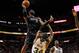 MIAMI, FL - APRIL 10: LeBron James #6 of the Miami Heat shoots over Paul Pierce #34 of the Boston Celtics during a game at American Airlines Arena on April 10, 2012 in Miami, Florida. NOTE TO USER: User expressly acknowledges and agrees that, by downloading and/or using this Photograph, User is consenting to the terms and conditions of the Getty Images License Agreement. (Photo by Mike Ehrmann/Getty Images)