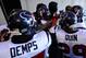 BALTIMORE, MD - JANUARY 15: The Houston Texans huddle together in the tunnel before taking the field prior to the start of the AFC Divisional playoff game against the Baltimore Ravens at M&T Bank Stadium on January 15, 2012 in Baltimore, Maryland. Baltimore won 20-13 in regulation. (Photo by Patrick McDermott/Getty Images)