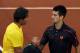 MADRID, SPAIN - MAY 08: Novak Djokovic of Serbia is congratulated Rafael Nadal of Spain after the final during day nine of the Mutua Madrilena Madrid Open Tennis on May 8, 2011 in Madrid, Spain. (Photo by Julian Finney/Getty Images)