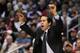 LOS ANGELES, CA - JANUARY 11: Miami Heat head coach Erik Spoelstra calls out a play in the fourth quarter against the Los Angeles Clippers at Staples Center on January 11, 2012 in Los Angeles, California. The Clippers defeated the Heat 95-89 in overtime. (Photo by Jeff Gross/Getty Images)