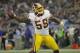 TORONTO, ON - OCTOBER 30: London Fletcher #59 of the Washington Redskins celebrates after interceping a pass in the end zone during NFL game action against the Buffalo Bills at Rogers Centre on October 30, 2011 in Toronto, Ontario, Canada. (Photo by Tom Szczerbowski/Getty Images)