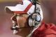FAYETTEVILLE, AR - NOVEMBER 12: Head Coach Bobby Petrino of the Arkansas Razorbacks yells to his players on the field during a game against the Tennessee Volunteers at Donald W. Reynolds Stadium Stadium on November 12, 2011 in Fayetteville, Arkansas. The Razorbacks defeated the Volunteers 49 to 7. (Photo by Wesley Hitt/Getty Images)