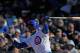 CHICAGO, IL - APRIL 11: Alfonso Soriano #12 of the Chicago Cubs bats against the Milwaukee Brewers at Wrigley Field on April 11, 2012 in Chicago, Illinois. The Brewers defeated the Cubs 2-1. (Photo by Jonathan Daniel/Getty Images)