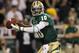 WACO, TX - NOVEMBER 19: Robert Griffin III #10 of the Baylor Bears looks to pass during a game against the Oklahoma Sooners at Floyd Casey Stadium on November 19, 2011 in Waco, Texas. The Baylor Bears defeated the Oklahoma Sooners 45-38. (Photo by Sarah Glenn/Getty Images)