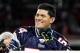 FOXBORO, MA - DECEMBER 06: Former New England Patriots Tedy Bruschi speaks at the pdium during a halftime ceremony honoring his playing career as the Patriots host the New York Jets at Gillette Stadium on December 6, 2010 in Foxboro, Massachusetts. (Photo by Jim Rogash/Getty Images)