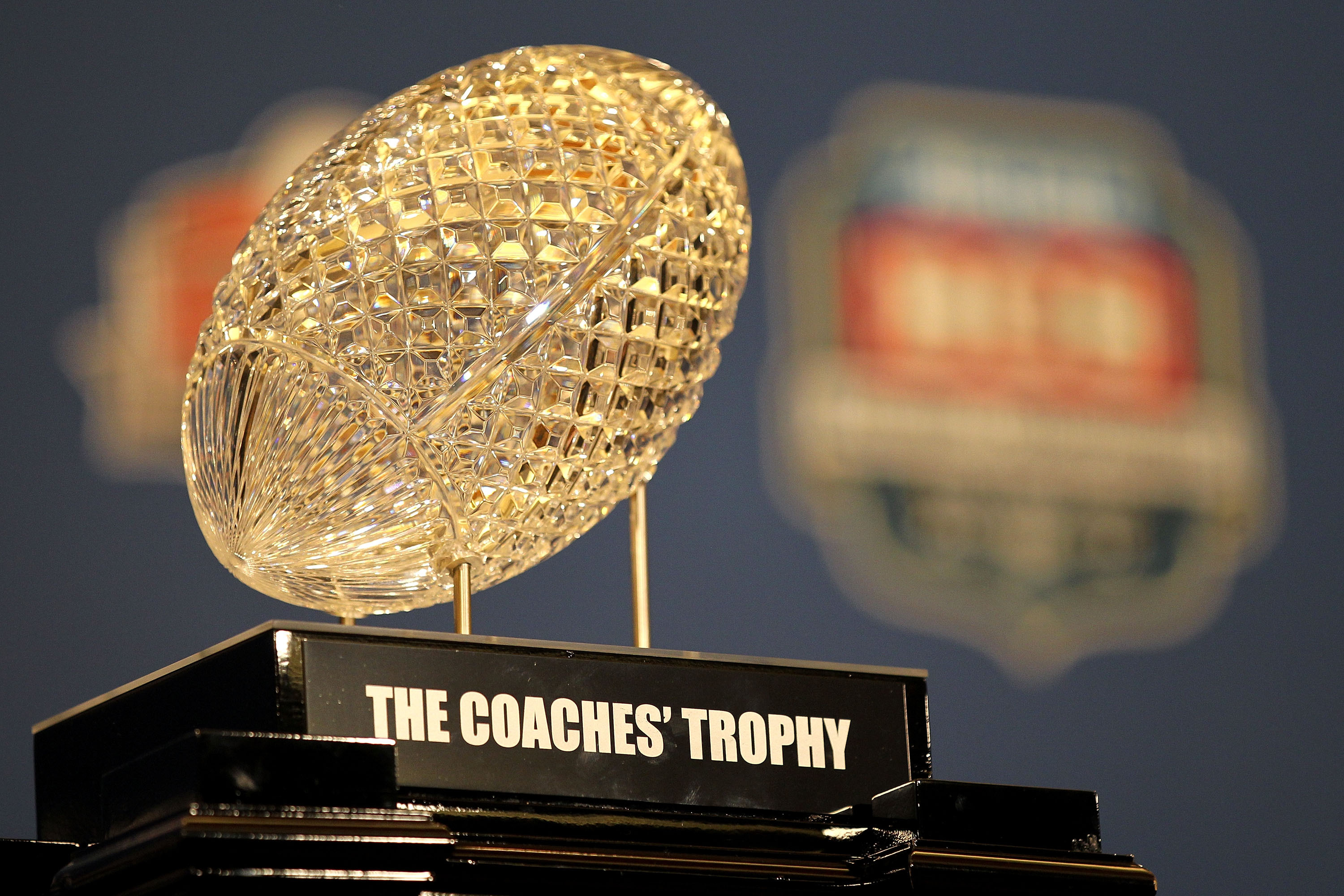 Alabama's national championship trophy shattered